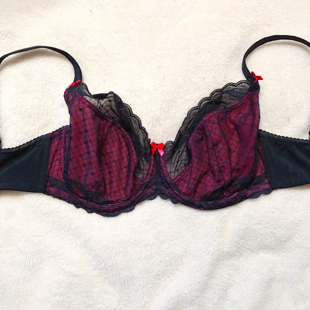 UK size 32G Just Peachy by Figleaves Trellis bra